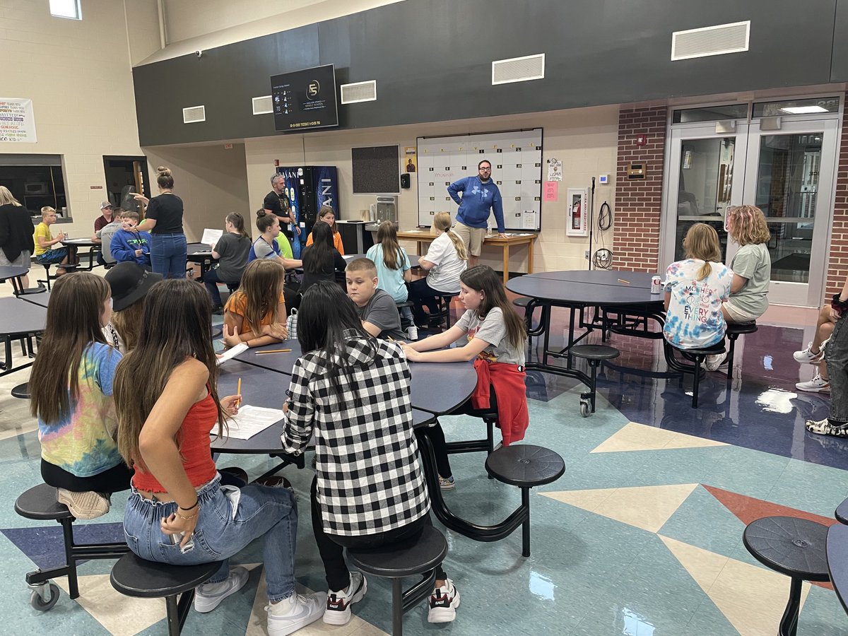 Student council met today to start this school year off by contributing their leadership to our school. It’s going to be a great year with their ideas and direction.