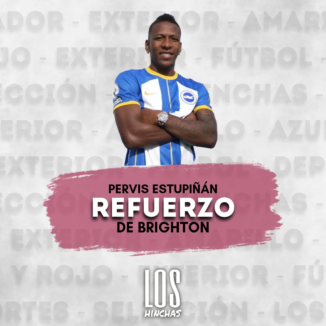 mauflores_ec's tweet photo. 𝗟𝗟𝗘𝗚𝗔 𝗣𝗘𝗥𝗩𝗜𝗦 𝗔𝗟 𝗕𝗥𝗜𝗚𝗛𝗧𝗢𝗡 ⚪🔵🤟

Se hace oficial el fichaje del ecuatoriano hasta 2027 😳🇪🇨

Pervis en defensa, Moisés en el medio campo y Sarmiento arriba... 🥹🇪🇨 ¡Déjame soñar! 

'Encebollado va a sobrar en las concentraciones" 🤪😉 https://t.co/dtW7sf7tBO