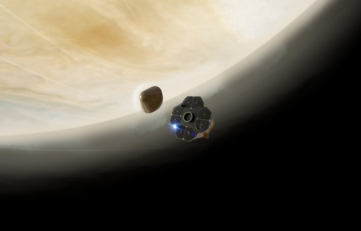 RocketLab's tweet photo. We're sending our Photon spacecraft to Venus in search of life 🛰️

Supported by a science team at @MIT, this is the 1st private mission to Venus &amp; 1st opportunity to probe the Venusian clouds in nearly 4 decades. 

Full mission details in this new paper: https://t.co/diJter9Lmt https://t.co/FA53lZpCCH