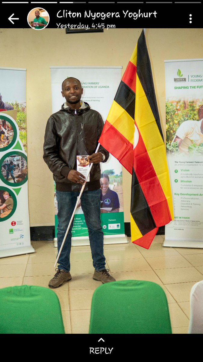EnockAmpumuza's tweet photo. The baby steps the youth agripreneurs from the @FondazioneAVSI @TheSAYproject are taking in the agribusiness sector are surely paying off &amp; taking them to places. @cryton_uganda Co-founder of @nyongerayoghurt on his first plane experience flying to #Germany on agribiz study tour. https://t.co/HNkaLkO7oV