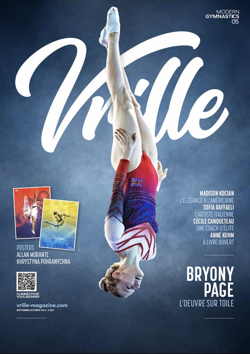 La fabuleuse <a href="/BryonyPage1/">Bryony Page</a> fait la couverture du nouveau numéro de #Vrille ! 🔥 🎉
Pour s'abonner : vrille-magazine.com !
#ModernGymnastics