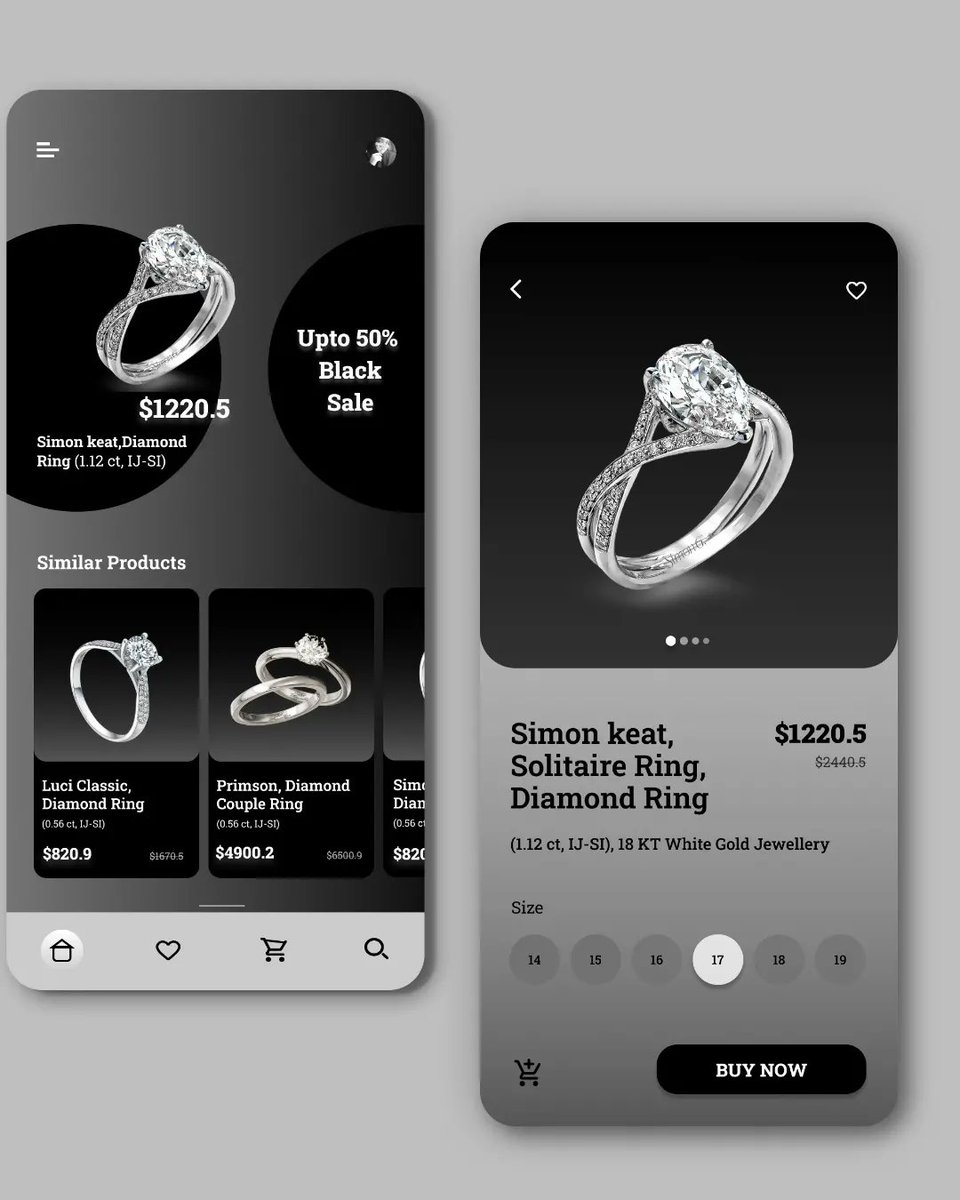 Misbah_Naaz12's tweet photo. Have a close look on the UI app designs and give your valuable feedbacks.😄

Follow me for more❤

#uidesign #figma #ui #uxdesign #uidesigner #webdesign #webdesigner #webdevelopment #appdesign #uiappdesign #figmadesign #userinterface https://t.co/4oujPqcsgS
