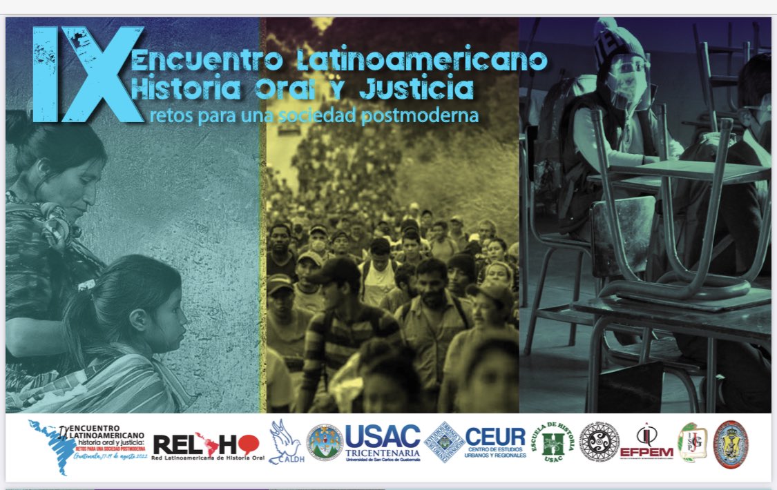 nelmor's tweet photo. Programa del IX Encuentro Latinoamericano de #HistoriaOral y #Justicia Retos para una sociedad postmoderna #ixelhoj #relaho https://t.co/HOm4bGzDjK https://t.co/y4I2hgkNLq