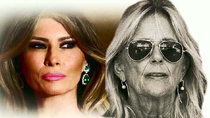 HRHPrincessPR's tweet photo. @DineshDSouza Previous First Lady & Current First Lady… #DemonDems #VoteRed https://t.co/SuS5h8SMCx