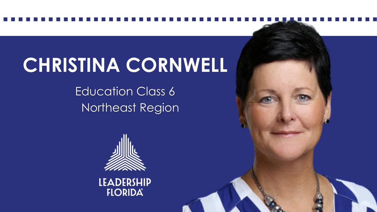 LeadershipFla's tweet image. Christina Cornwell (#EducationClass6, #NortheastRegion) began a new position as coordinator of professional development for @EducateBradford. ✏️🍎