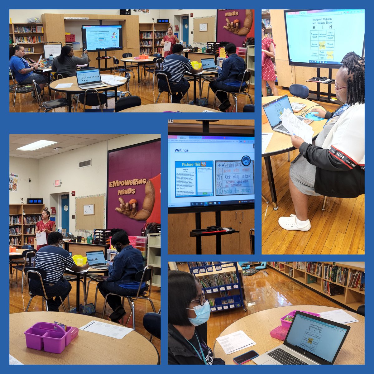 BetsyRossElem's tweet photo. It was a great day of learning today. Thank you @ImagineLearning for the awesome professional development. Our teachers will be ready to #DRIVEtheROSSWay to success! @AhmeshaG @JElizon23 @Tareese8 @EmilyMe10531515 @ray4d_thebetsy @TerryCheveron @ChelsaFoley https://t.co/kppK6LyW2N
