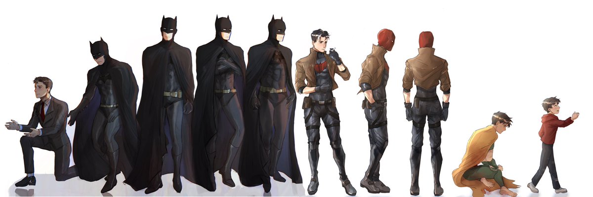 Happy Birthday Jaylad！ “在画布之外他们幸福地生活着” 是约的稿 #jasontodd #brucewayne #jaybru