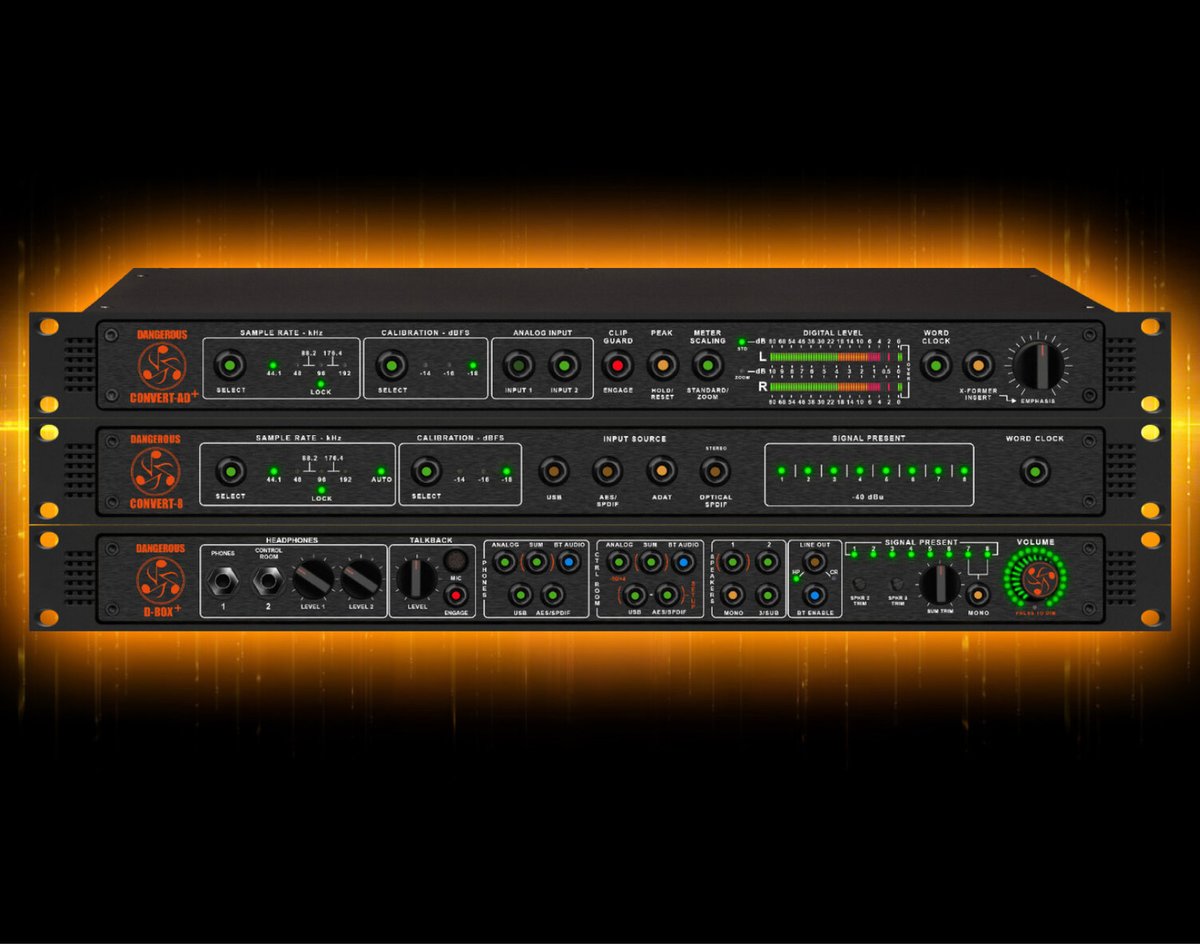 Dangerous_Music's tweet photo. A Dangerous System for Producers.

✅ CONVERT-AD+ for instrument tracking + printing your summed mixes

✅ CONVERT-8 for your stem outputs

✅ D-BOX+ for monitoring, referencing + hearing everything

✅ Trust, transparency, translation

Build your system👇
https://t.co/RpwXvasI58 https://t.co/BzI7Yzs1ot