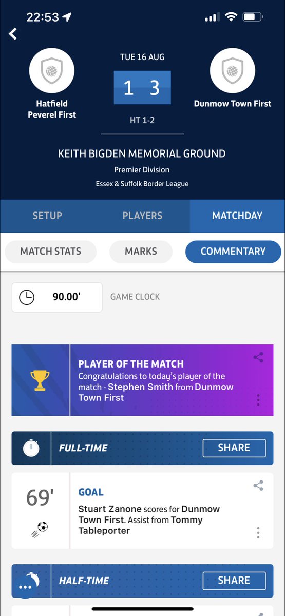 Ross_Farquhar19's tweet photo. Proud of my @dunmowtownfc lads tonight. Hard graft in the second league game with an early kick off but they showed the passion across the park to push through tough periods
We go again Saturday with the first home league game. Come show your support 💙
#royals #whatasquad https://t.co/L1yCtPvltm