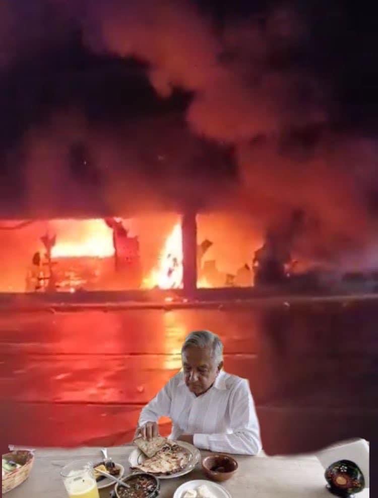 En su mañanera de hoy, @lopezobrador_ se quejó amargamente de este meme. Así que, por favor, NO le vayan de RT porque puede enfurecer y en una de esas le da el tramafat 🙏