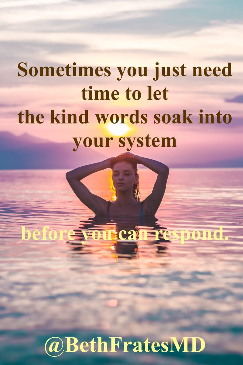 This morning think about the kind words someone said to you yesterday+sit with them for awhile. Think also about the kind words you said to someone. Those kind words likely sent ripples of #kindness far+wide. Sometimes we need time to absorb these kind words. #Inspiration🙏