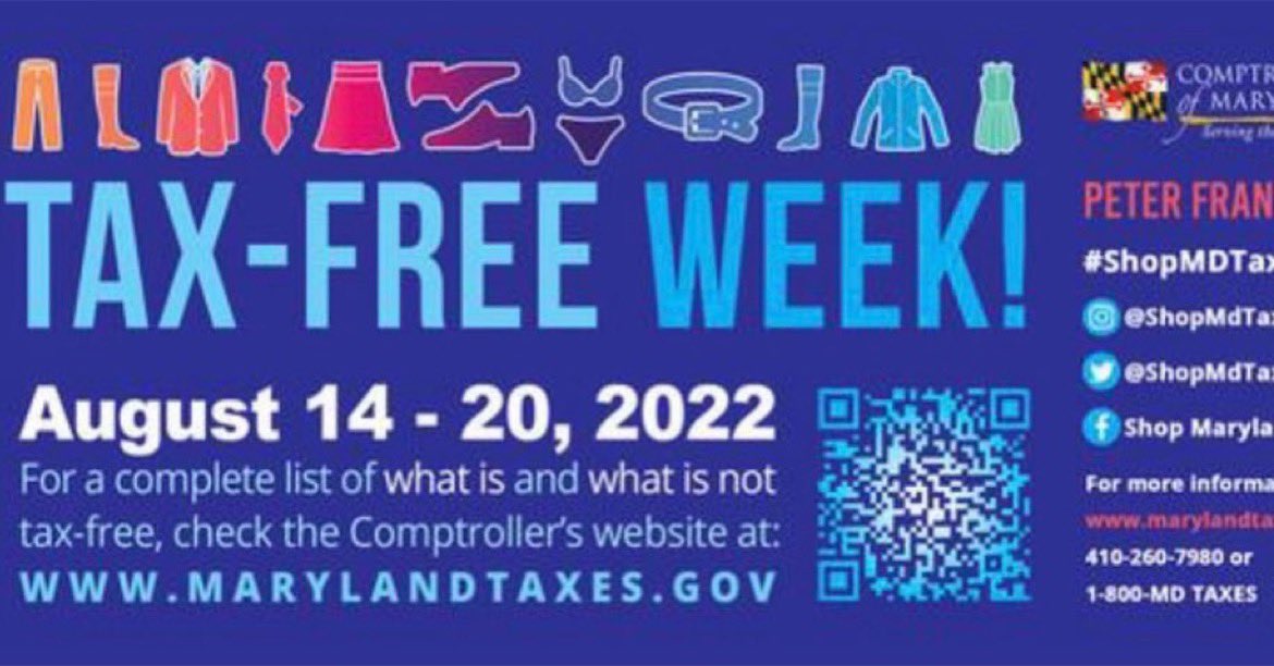 It’s Tax Free Week! Get those supplies and fresh styles you want/need! ✨✨