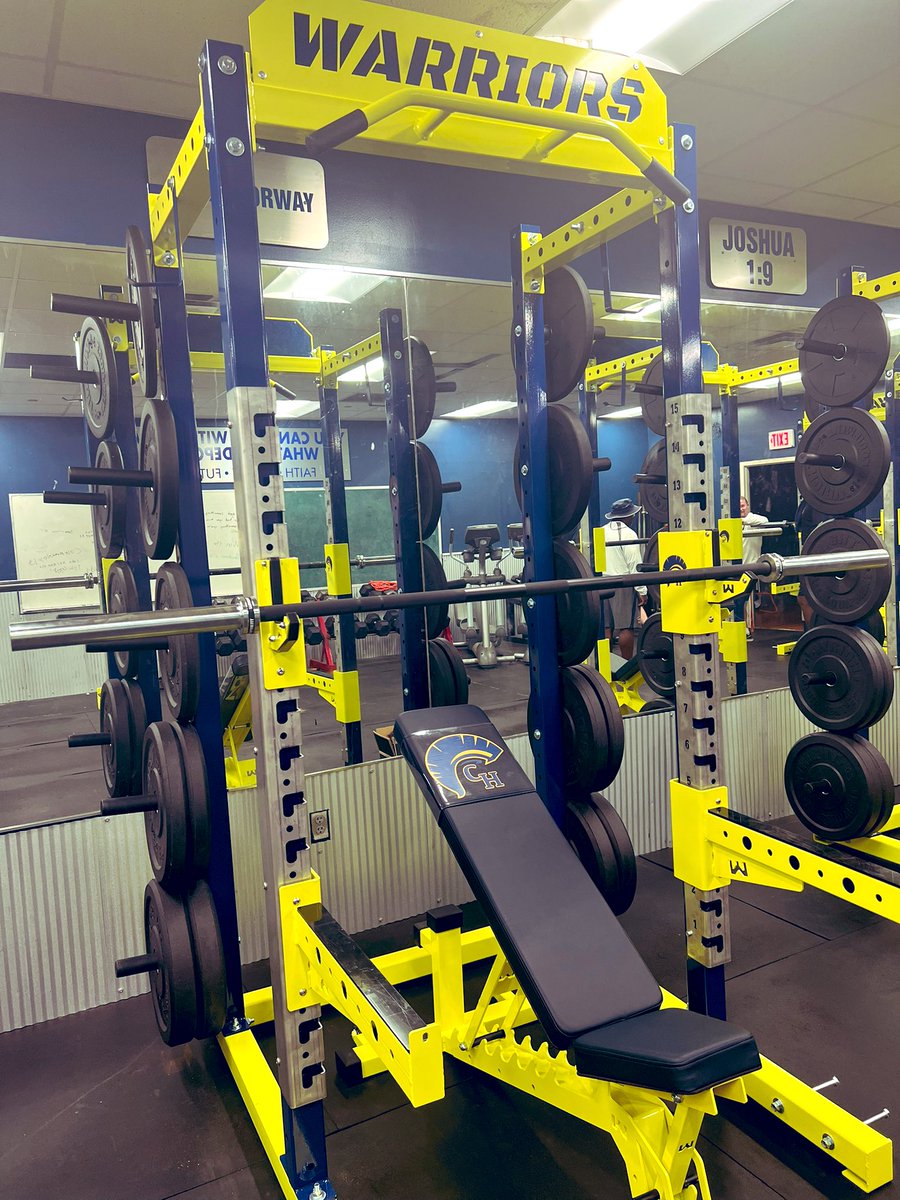 Chris Brazell (@cbrazellchca) on Twitter photo Another day at CHCA as our new weight room equipment is being installed.
Looking forward to seeing ALL our <a href="/CHCA_Athletics/">CHCA Athletics</a> team benefit from this new equipment!
<a href="/chcacademy1/">Cottage Hill Academy</a> is keeping the mission, expanding the vision, & demonstrating Warrior Pr1de in all we do!
#WarriorWay Another day at CHCA as our new weight room equipment is being installed.
Looking forward to seeing ALL our <a href="/CHCA_Athletics/">CHCA Athletics</a> team benefit from this new equipment!
<a href="/chcacademy1/">Cottage Hill Academy</a> is keeping the mission, expanding the vision, & demonstrating Warrior Pr1de in all we do!
#WarriorWay