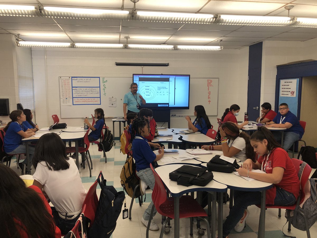 Got to visit 6th Grade Math Classrooms today at BAMS. Lots of great discussions and questioning about ordering numbers! @BAMS_GLopez @RubinaJurado @DDsaintsELP @LucianoAlcala2 @PJohnson_BAMS