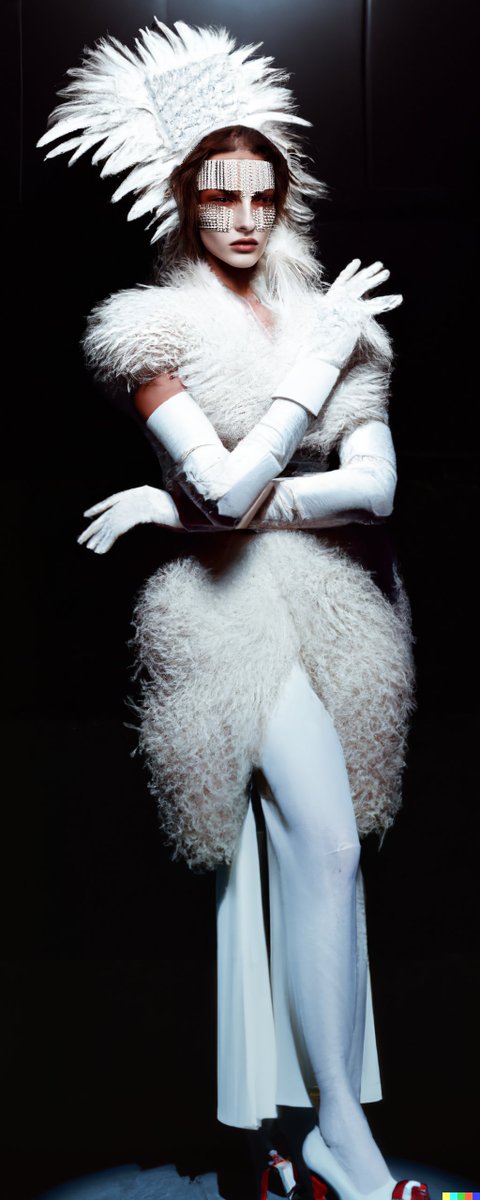 NicolayMausz's tweet photo. Feathers #fashiondesign #luxuryfashion #fashionblog #fashionshooting #dalle2 #patche #stablediffusion https://t.co/r7DqNdMB3y