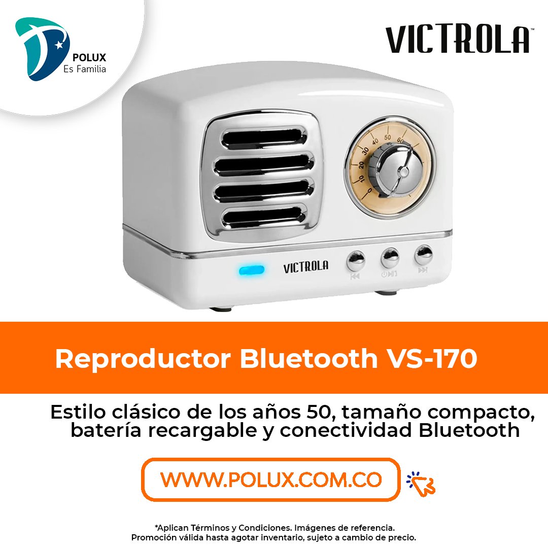 PoluxSas's tweet photo. Guarde el estilo clásico de los años 50 en su bolsillo con el mini altavoz Bluetooth Victrola Lily #victrola #musica #parlante #Bluetooth #Recargable #tecnologia #polux #mayoritas https://t.co/YFo4PykgUd