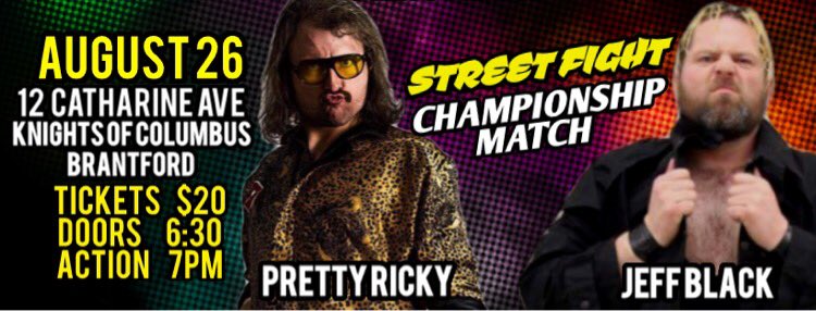 MCWBrantford's tweet photo. August 26th card!!! #Brantford #BuyInAndMarkOut #KnightsOfColumbus #SummerSeriesVolume2
@_CoreyStone @DocRichards629 @rextheboot @SunnyZhai1 @ProWilldy @downtownbrantfd @CityofBrantford @TheExpositor @BrantCommunity @HamProWrestling https://t.co/ggPwwdw53b