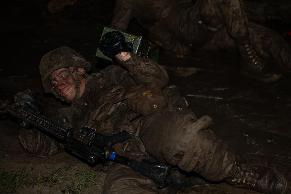 MCRDPI's tweet photo. Over the weekend, recruits with D Co, 1st RTBN, completed the Crucible aboard MCRD Parris Island, S.C., and earned their Eagle, Globe, and Anchor on August 13, 2022.

Here is a glimpse into the culminating event these new Marines overcame to earn the title United States Marine. https://t.co/emBb0bTwpK