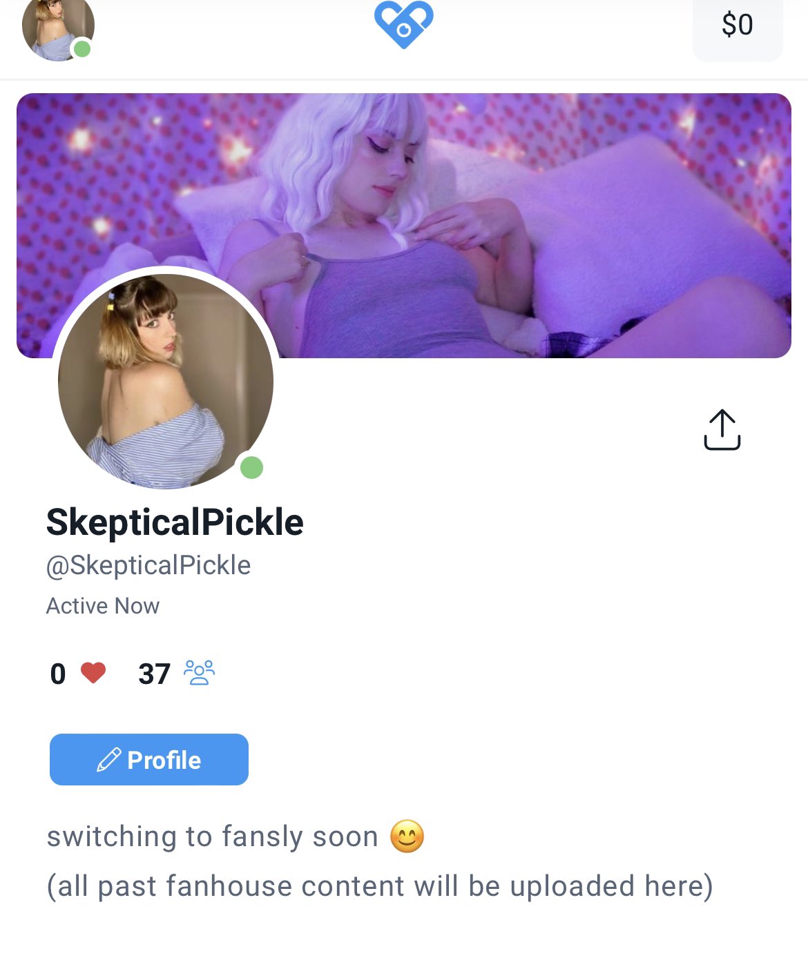 Pickle on X: I made a fansly 🥺 no content yet but I'll drop the link if u  wanna follow 💜 t.coQmaH8av5GU  X