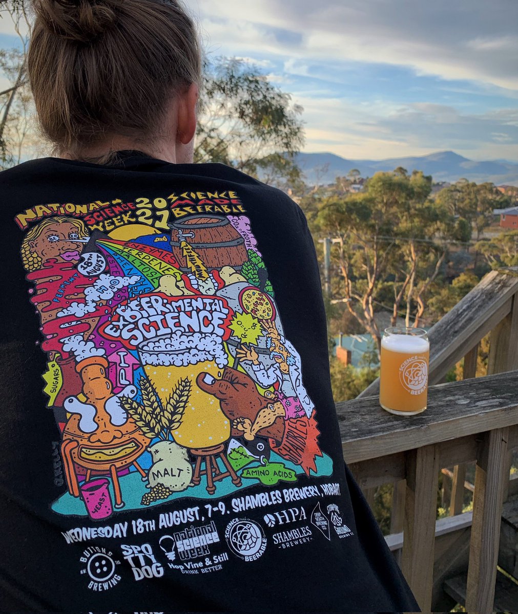 BeerableScience's tweet photo. It might be too late for us to enter @ShirtyScience (even if WE think our beer science shirts are the best).

But make sure you join the launch of Aussie's best science shirt from 6:30 tonight, hosted by @SciNate &amp; featuring our mate @DiponSarkar10.

@Aus_ScienceWeek #scienceweek https://t.co/3lDsncFu8Y