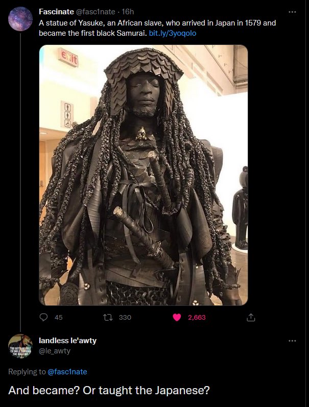 afrocentrists posting their L's online on Twitter "https//t.co/GVY9swcGTZ" / Twitter