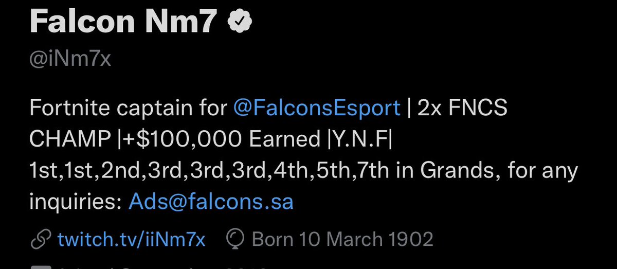 Falcon Nm7 tweet media