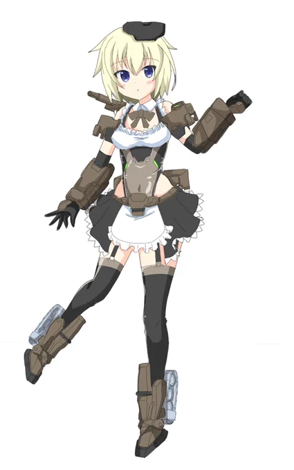 ちょいポーズや服のデザイン修正した 