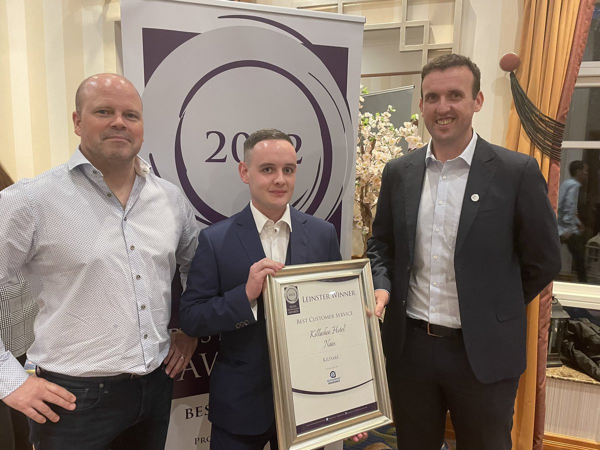 GerAlley's tweet photo. Delighted for the Team at @killasheehotel to Win best Customer Service at the @restawards in Kildare, their response over the past numbers of months with the arrival of @FBDHotels have been Nothing short of amazing, the passion &amp; pride for the property is breathtaking. https://t.co/NUYFyRwB0M