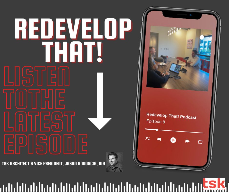 TrosperPR's tweet photo. Listen to TSK Architects Vice President Jason Andoscia, AIA talk to City of Henderson's Redevelop That! Podcast about the work the architecture firm has done on Water Street, plus what brought Jason to Henderson and what kept him here. #Podcast #TSK #Henderson https://t.co/qonHELCNOc