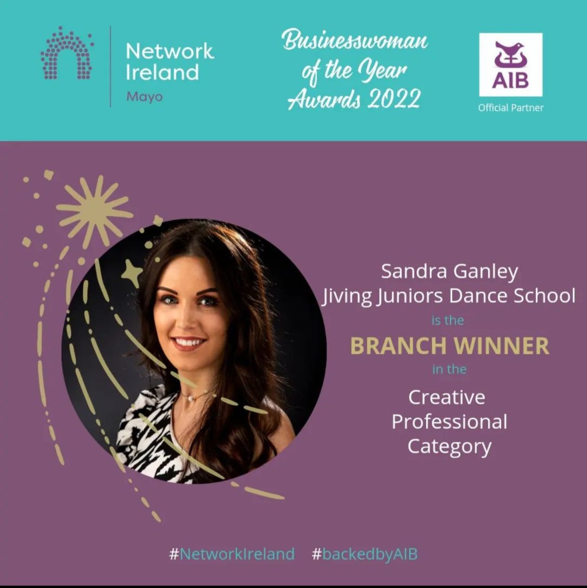 Congratulations Sandra <a href="/SandraGanley_/">Sandra Ganley Dancer</a> - our #creativeprofessional #WINNER Network Mayo Business Woman Of The Year 2022!

<a href="/Network_Ireland/">Network Ireland</a> <a href="/leomhaigheo/">LEO Mayo</a> <a href="/AIBBiz/">AIB Business</a>