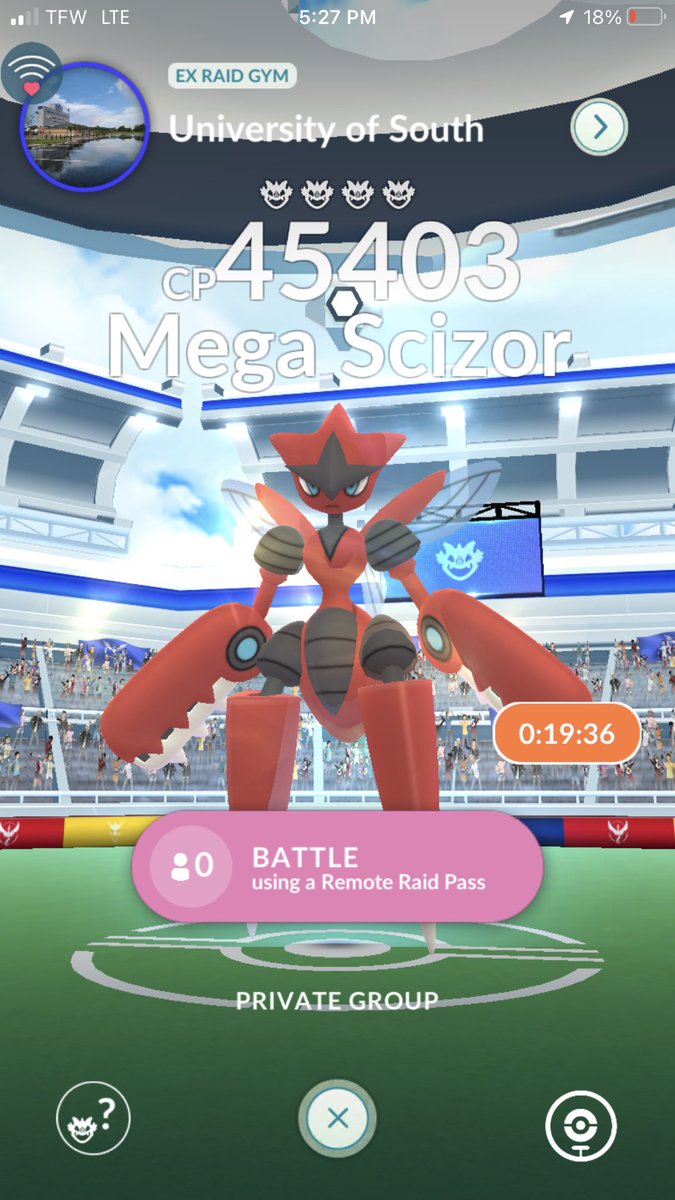 opal_pursell's tweet photo. #PokemonGORaids

7851 8729 4066 add be for mega scizor raid be active #Pokemon #PokemonGOfriend https://t.co/VbPu64dXao