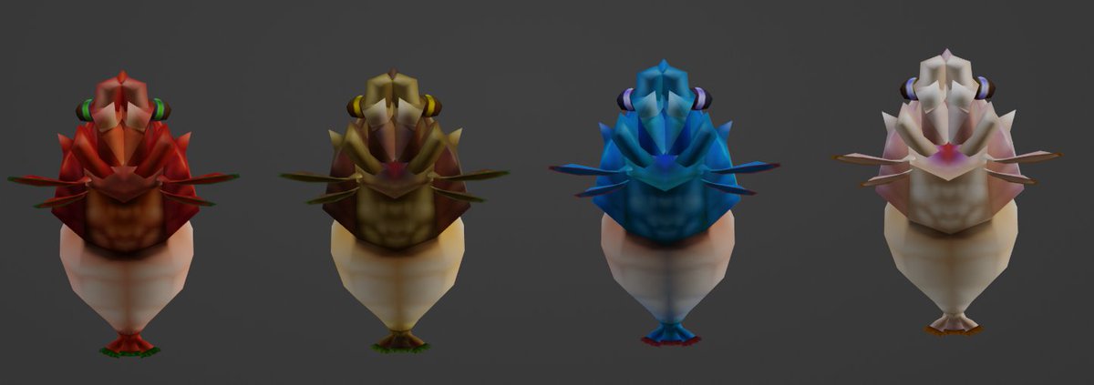 PikminNF's tweet photo. Here is a peak at the Hermit Crawmad's updated appearance in Pikmin: New Fortune! Based primarily on its Pikmin 3 design, however now there are new color variations, they are the same species but merely an adapted look to suit the environments where you will encounter them! https://t.co/xtMpihlTjZ