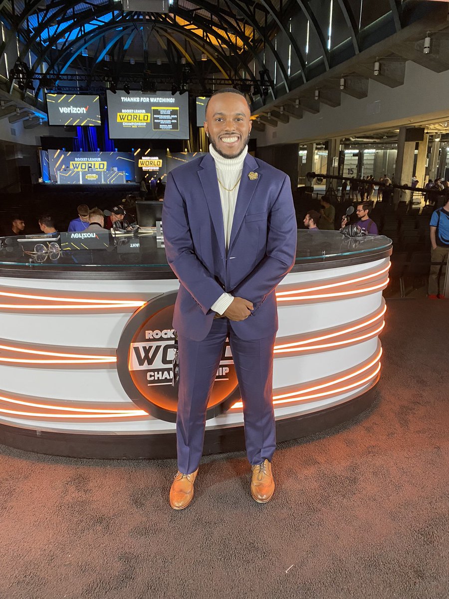 Just wanted to thank <a href="/RLEsports/">Rocket League Esports</a> for taking a chance on a young man from Baton Rouge over a year &amp; a half ago. From First Touch’s first broadcast to being on the desk at the World Championship, this journey has been incredible &amp; I hope y’all have enjoyed it as much as I have ❤️❤️