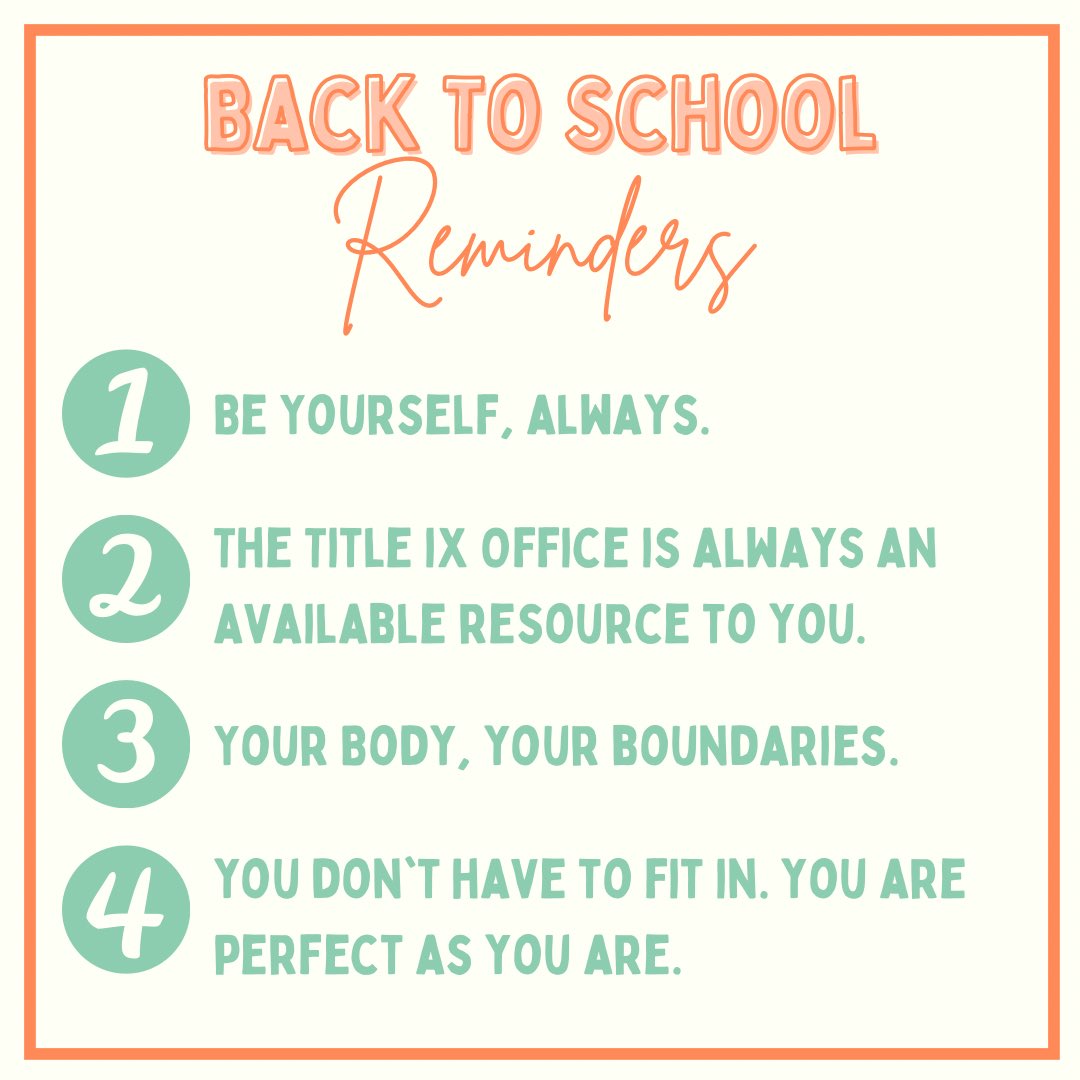 Back To School Reminders. Share this with your friends to remind them as well.