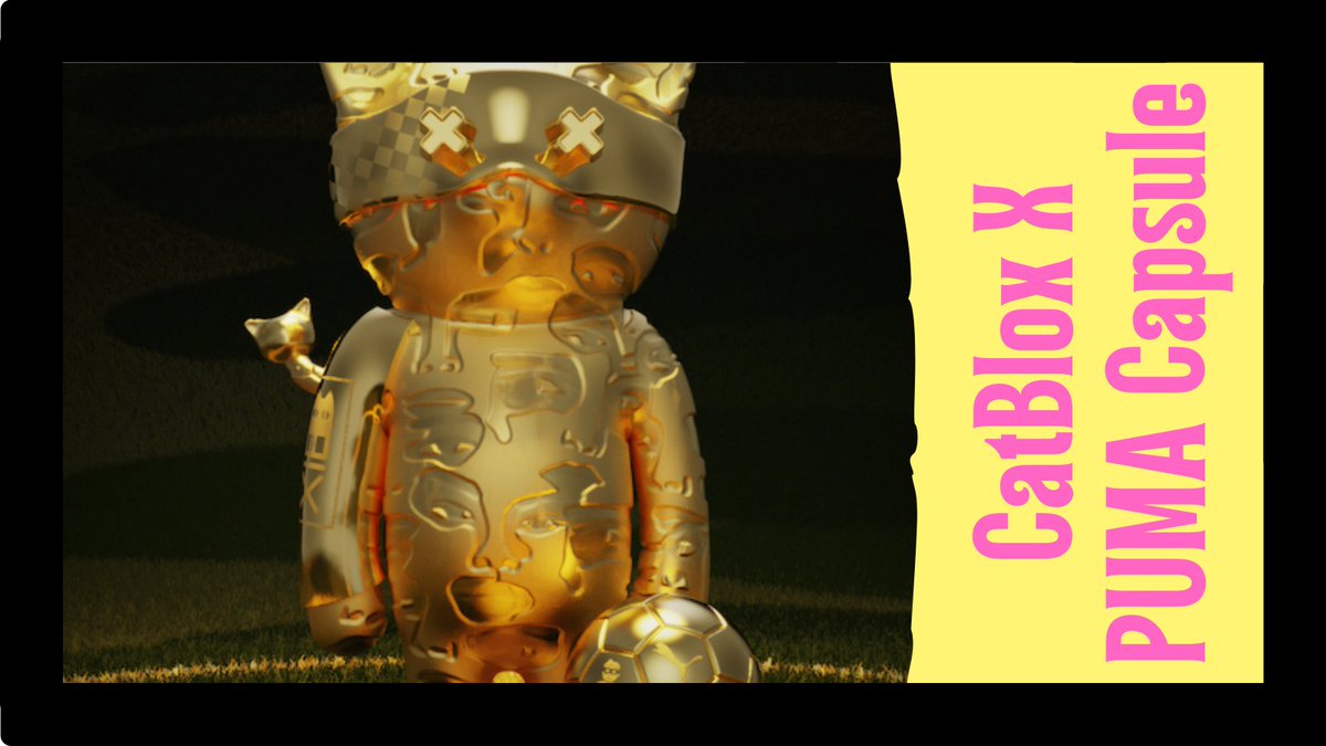NftsTimer's tweet photo. CatBlox X PUMA Capsule

Utility:
Minters can redeem these digital tokens for physical apparel items that match the rarity tier of their NFT. One lucky minter will randomly receive the 1/1 rare cat that entitles them to a 1/1 original KidSuper design. 

#nft #nftart #NFTCommunity https://t.co/dNV5P64M4I