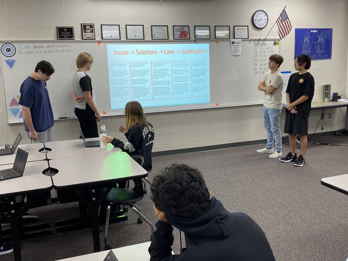 Our youth are our future! Had some wonderful presentations from students  creating laws for autonomous vehicles. <a href="/CS4All_GCPS/">CS4All in GCPS</a> <a href="/GCPSCTE/">GCPS Academies and CTAE</a> #SelfDrivingCars <a href="/SKG_TheShadow/">SKG_TheShadow</a> <a href="/SKG_Jaguars/">Seckinger High School</a>