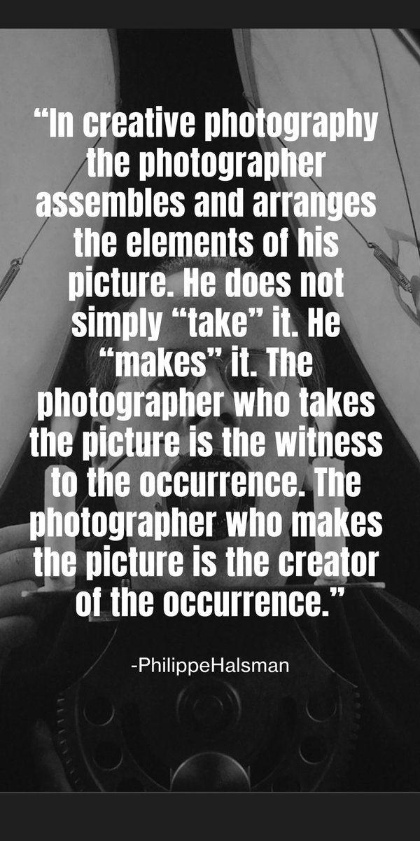 FlakPhoto's tweet photo. I'm in the "you MAKE a picture" camp, too. Great little film and history on the @Halsman_nft site: https://t.co/2mjQUJjucW https://t.co/Nuyo2ASQNh