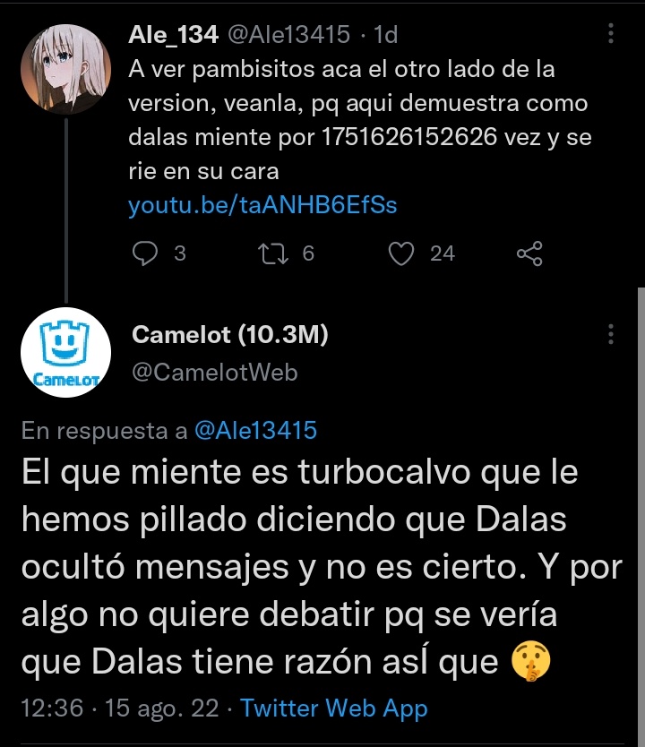 Haters de Dalas siendo humillados tweet media