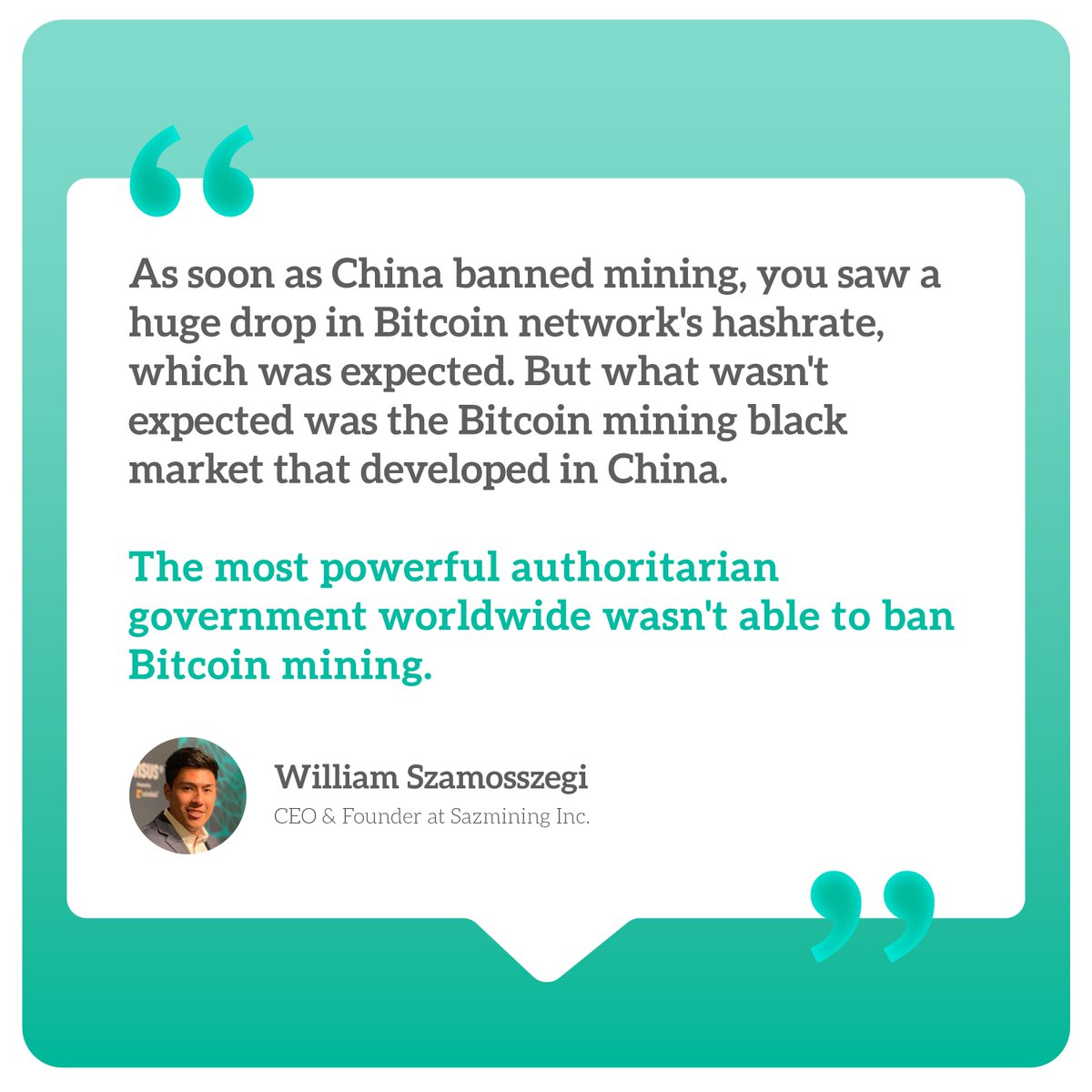 sazmining's tweet photo. #quoteoftheday #Bitcoin #sazmining https://t.co/6aBw4EcGZJ