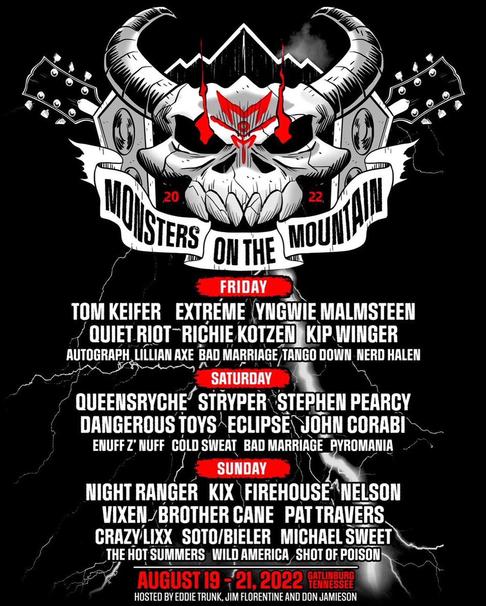 This weekend!
@QUIETRIOT at #monstersonthemountain ! @rudysarzo @JohnnyKelly1313 @jizzypearl13