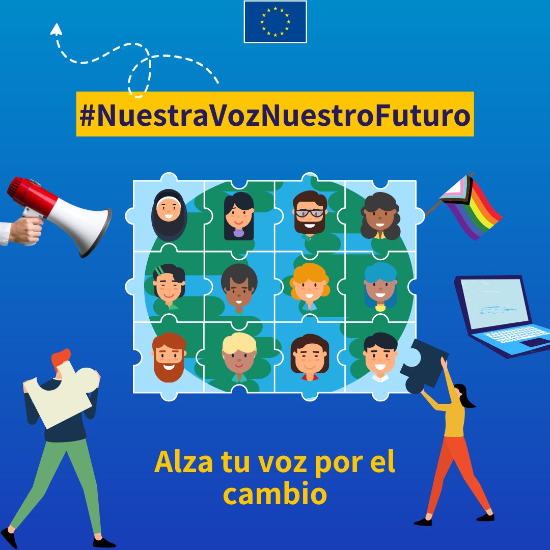 UEenNicaragua's tweet photo. Suma tu voz a la campaña global #NuestraVozNuestroFuturo para que la juventud sea escuchada en Naciones Unidas #UNGA77 Compartí tu historia, visión, ideales y deseos para un mundo mejor. Aquí descubrirás cómo: https://t.co/9a7Lp8qzNQ #OurVoiceOurFuture https://t.co/5UwHL0ovfg