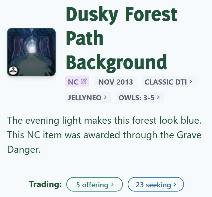NeopetsDTI's tweet photo. Fun new surprise for y'all: the https://t.co/rOmY9i0kzS team is letting us post their NC trade value data!! :0

Thank you, /~Owls friends!! 💖 https://t.co/jTm7piH0Gm