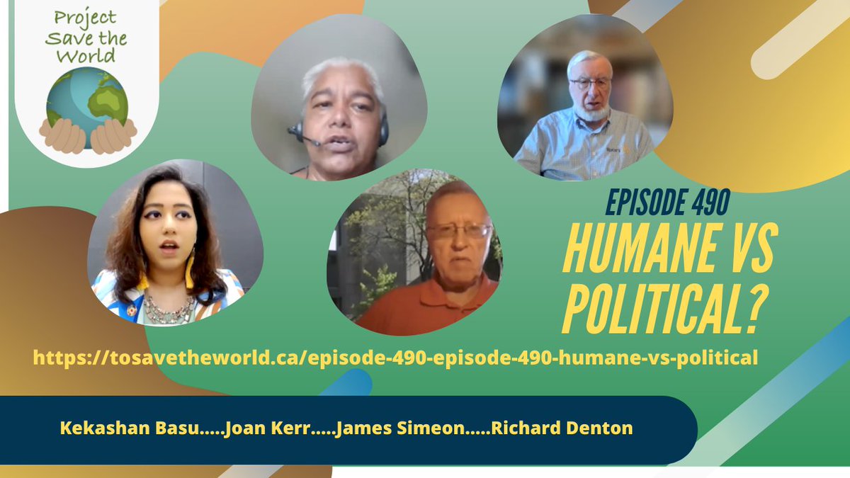 James Simeon discussed the new effort to merge three issues: humanitarian aid, development, and peace. Do some peace activists want peace and minimize the seriousness of the particular issue in dispute? Joan Kerr and Richard Denton discuss this. tosavetheworld.ca/episode-490-hu… .