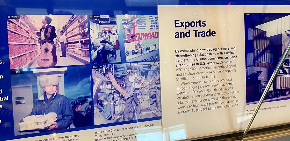 heydeesmeet's tweet photo. #Clintoneconomics from #deficit to #surplus, exports and trade, CEO summits, #balancedbudgets and more #42 https://t.co/D0Pd8GKMxE