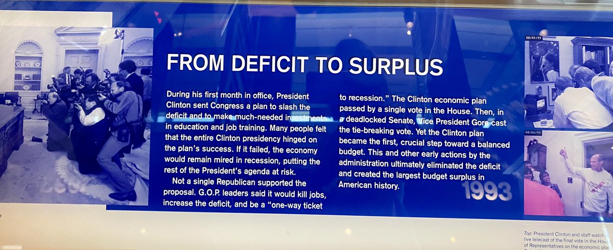 heydeesmeet's tweet photo. #Clintoneconomics from #deficit to #surplus, exports and trade, CEO summits, #balancedbudgets and more #42 https://t.co/D0Pd8GKMxE