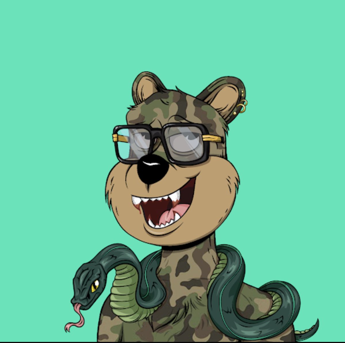 This beautiful #TribeQuokka #nft just sold for .99 eth. Everyone knows I love me some working color combinations. #TribeUp 🌴💎 @Dick_Doofus <a href="/TribeQuokka/">Tribe Quokka</a>