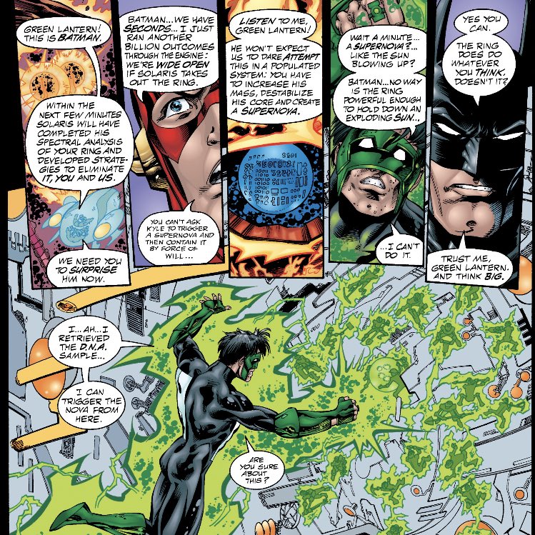 BenJMorse's tweet photo. Wally West and Kyle Rayner never got more respect than when Morrison wrote them, and Huntress gets a nice win too. Ultimately though, the event is a love letter to Superman—and it works.
#DCOneMillion https://t.co/mOJmE9nwNY