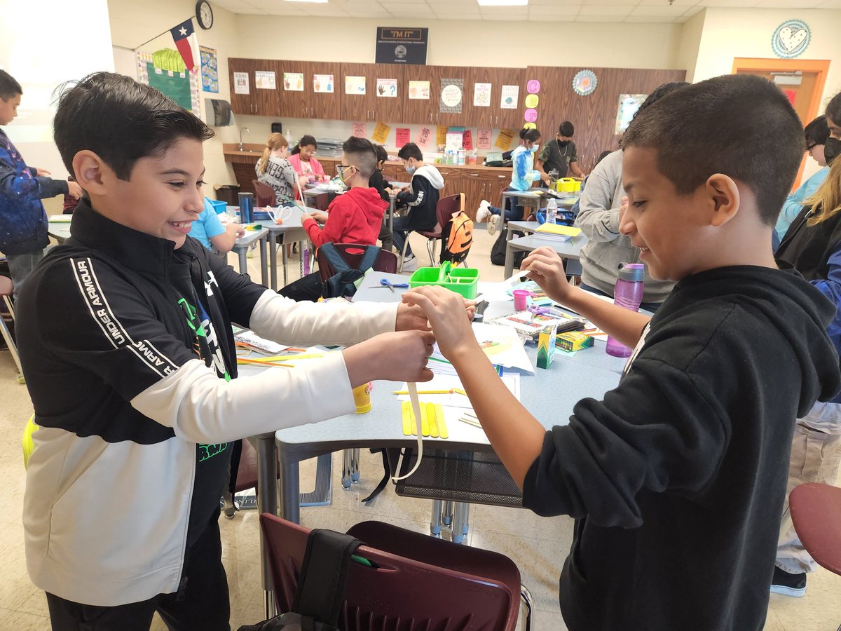 ms_castano's tweet photo. It's only day 2 and we are already STEMing. We have not skipped a beat! Today, we designed, built, and tested. Tomorrow, these engineers will redesign to improve their model. #STEMislife #engineers #STEMeducation #buildingmindset @DrRodriguezElem @HarlingenCISD https://t.co/E3r0sK632u