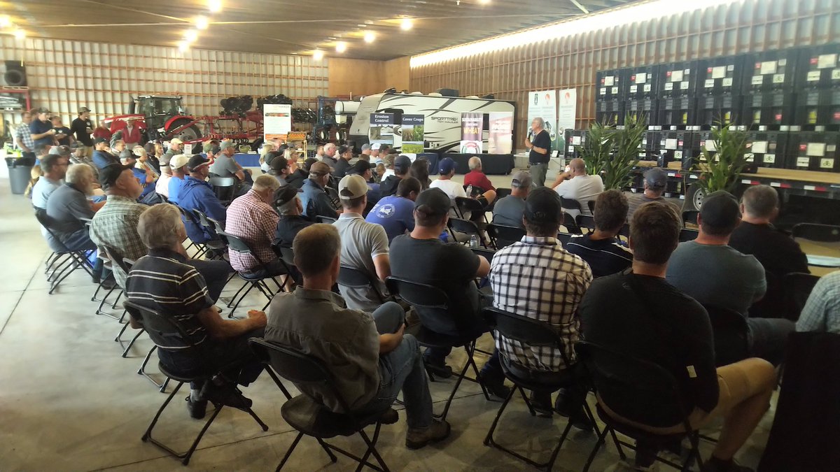WheatPete's tweet photo. Amazing turnout for Middlesex Soil and Crop summer tour despite the rain! #awesomeprogram https://t.co/CjbAQcZQWn