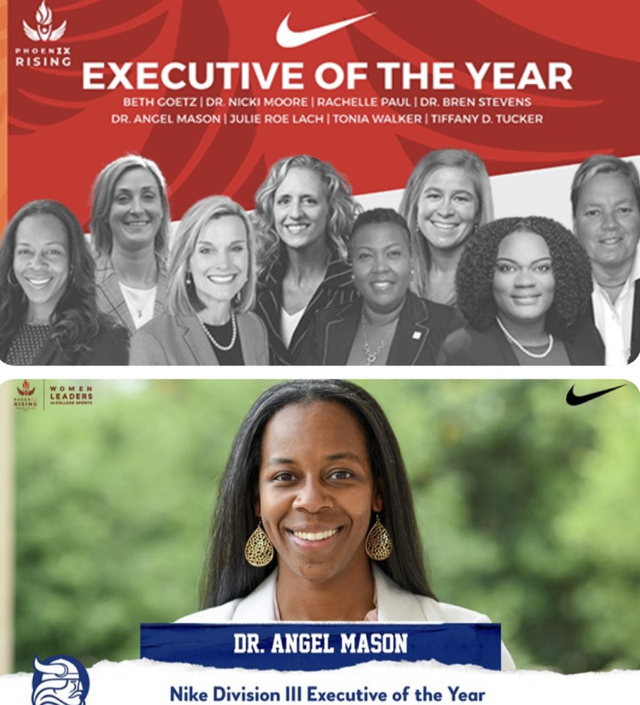 It is an honor to be named the DIII Nike Executive of the Year by @WomenLeadersCS. I’m lucky to be in this group of rockstars. Thank you <a href="/BerryVikings/">Berry Athletics</a> &amp; <a href="/berrycollege/">Berry College</a> for supporting me in serving our industry. #WeAllRow #BattleBerry